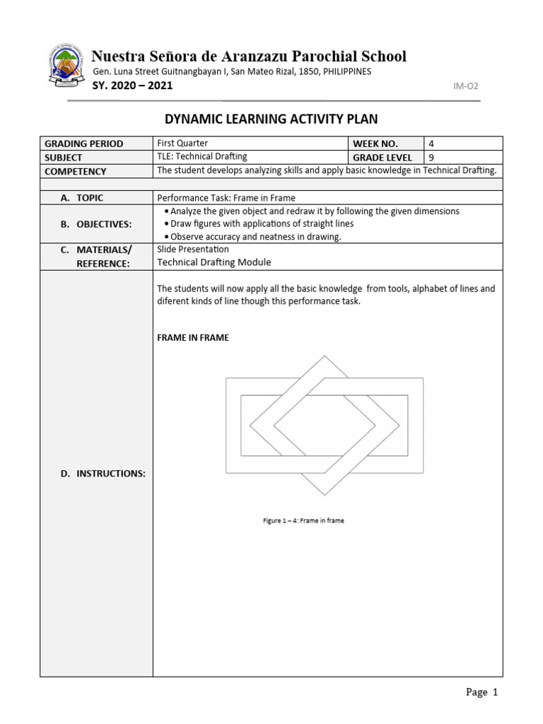 Drafting 1-4 DLAP 2020-2021 | PDF | Behavior Modification | Cognitive ...
