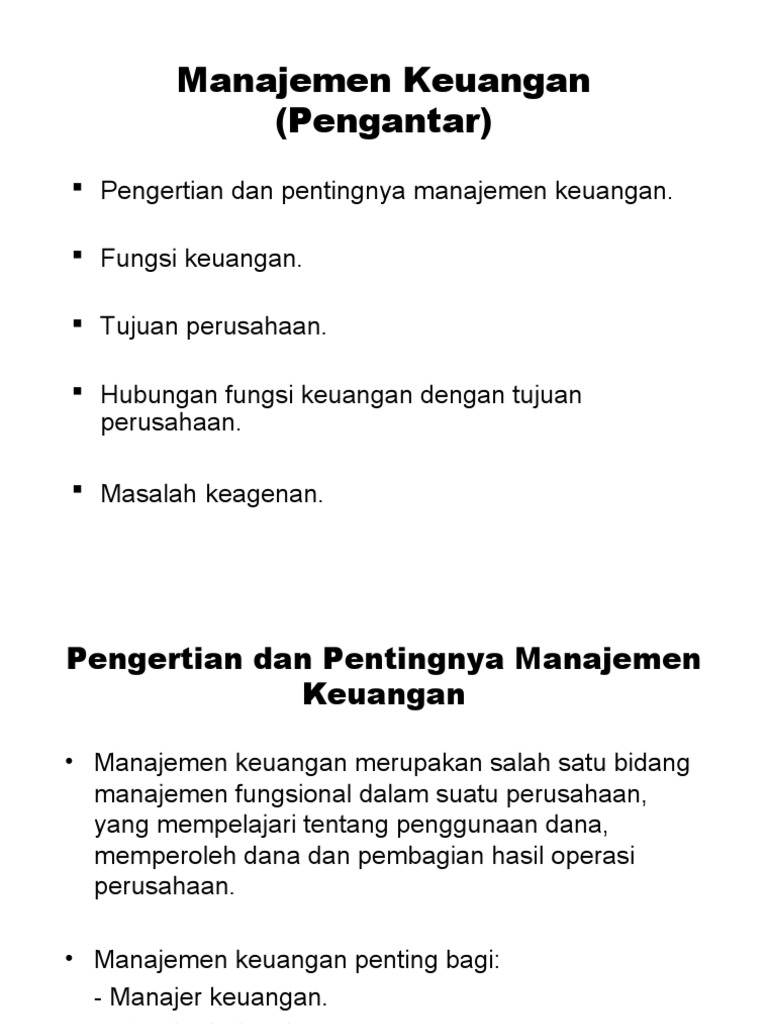 Manajemen Keuangan