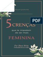 Ebook 5 Crencas Que Te Impedem de Ser Mais Feminina