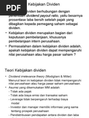 Slide Kebijakan Dividen