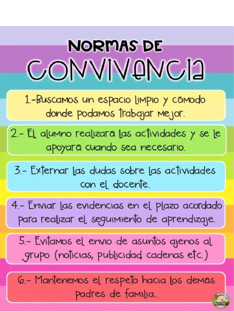 Mis Normas de Convivencia | PDF