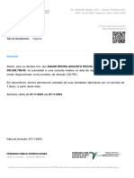 Atestado: 390.366.798-69, Foi Submetido A Uma Consulta Médica Na Data de Hoje, 07/11/2023 13:08 HRS