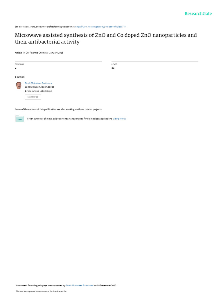 Co ZNO PDF Zinc Oxide Sodium Hydroxide