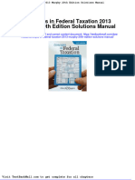 Concepts in Federal Taxation 2013 Murphy 20th Edition Solutions Manual