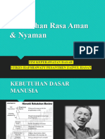 Kebutuhan Rasa Aman Dan Nyaman