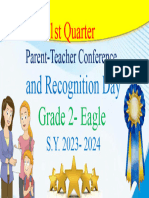 Parent-Teacher Conference: 1st Quarter