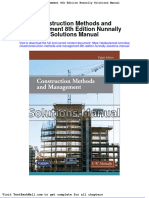 Construction Methods and Management 8th Edition Nunnally Solutions Manual
