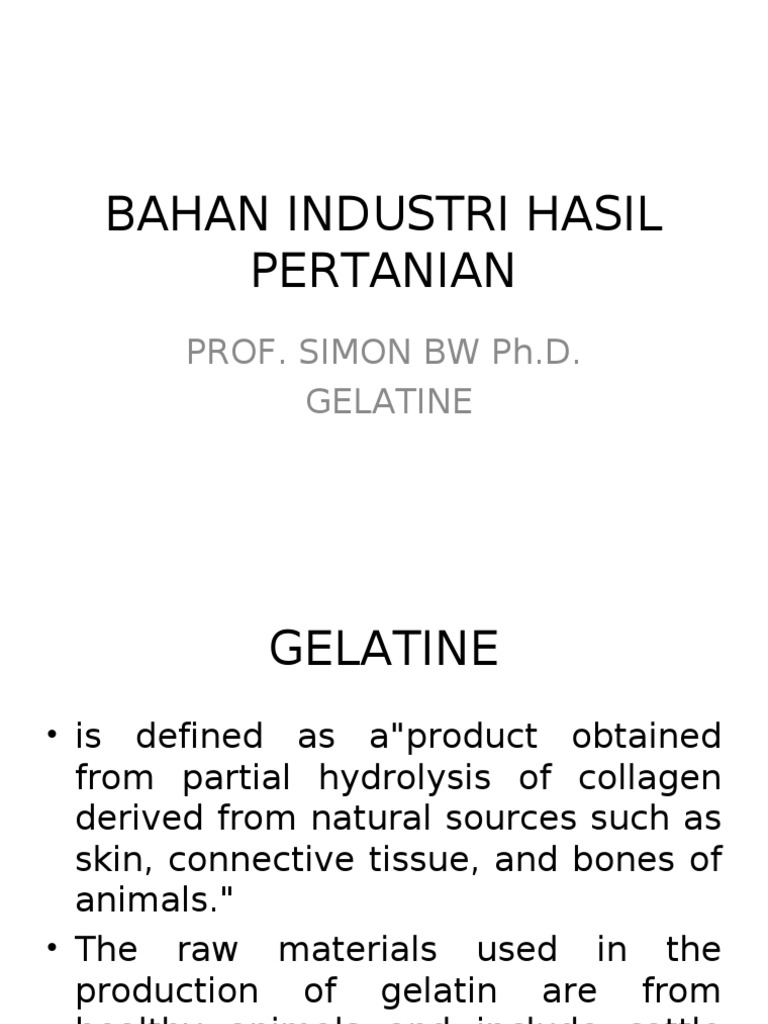 Gelatine s 1 Gelatin Foods