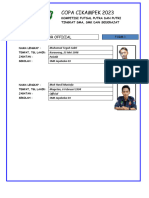 Form Copa Cikampek