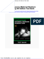 Contemporary Maternal Newborn Nursing 9th Edition Test Bank