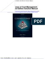 Cornerstones of Cost Management Hansen 2nd Edition Solution Manual