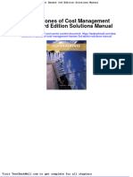 Cornerstones of Cost Management Hansen 3rd Edition Solutions Manual