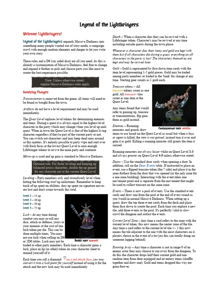 Legend of The Lightbringers (v1.0) PDF