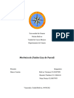 Mecanica de Fluidos (Ley de Pascal)