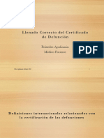 Llenado Correcto, Certificado de Defunción PDF