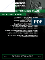 Maximuscle 5 Day Cutting Training Plan