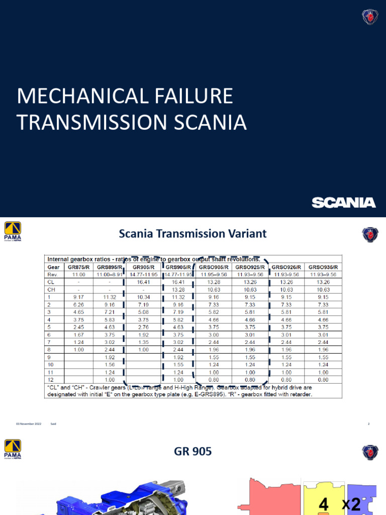 Mechanical Failure Transmission Scania | PDF | Manual Transmission ...