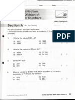 Math - Gr4 - Ch3 - Multiplication and Division of Whole Numbers (Test)