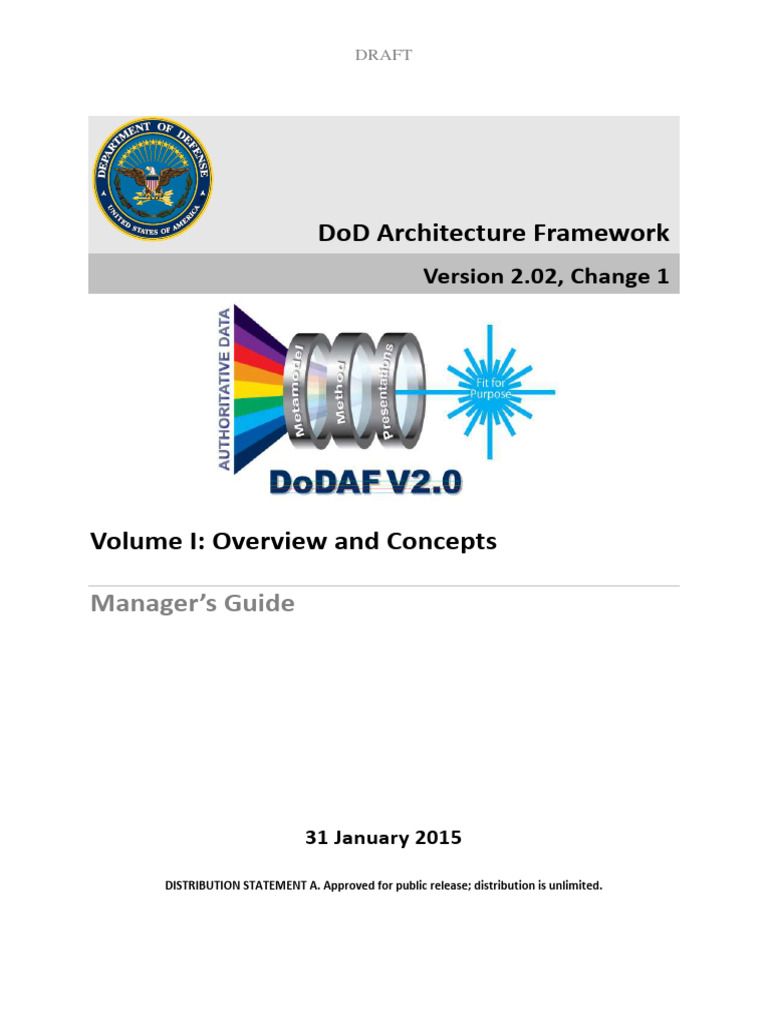 DoDAF 2.02 Overview and Changes | PDF | Enterprise Architecture ...