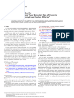 Astm F1869-11 Standard Test Method For Measuring Moisture Vapor Emission of Concrete Subfloor Using An