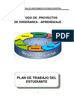 Método de Proyectos de Enseñanza - Aprendizaje: Plan de Trabajo Del Estudiante