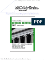 Prentice Halls Federal Taxation 2013 Comprehensive Pope 26th Edition Test Bank