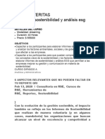 Reporte de Sostenibilidad y Analisis Esg