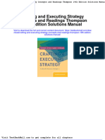 Crafting and Executing Strategy Concepts and Readings Thompson 19th Edition Solutions Manual
