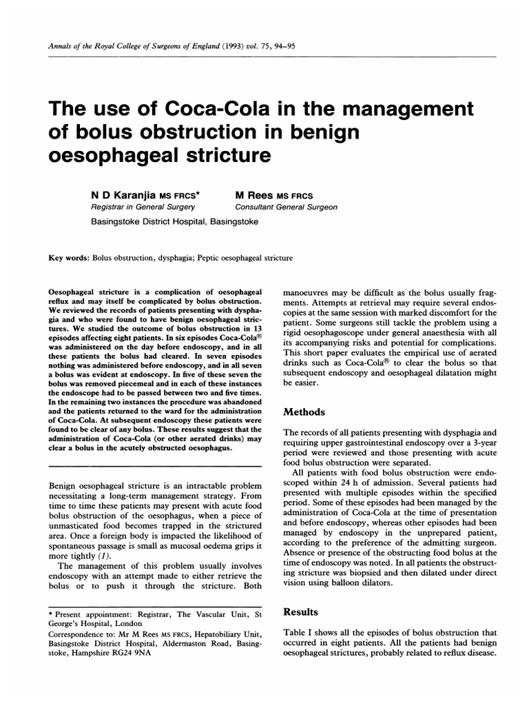 Coca Cola PDF Clinical Medicine Medical Specialties