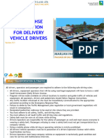 Specific HSE Orientation For Delivery Vehicle Drivers