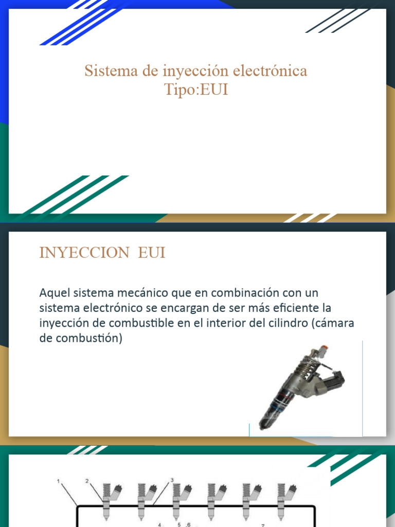 Sistema de Inyección Electrónica Tipo EUI PDF Inyección de