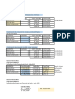 Caso - Costos Estimados