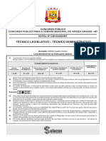 Prova - M-tecnico-Administrativo - Camara Varzea Grante - 2022