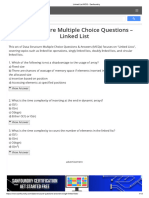 Linked List MCQ