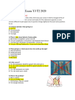 2020 Y3T2 Oral and Maxillofacial Surgery Exam 1