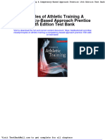 Principles of Athletic Training A Competency Based Approach Prentice 15th Edition Test Bank