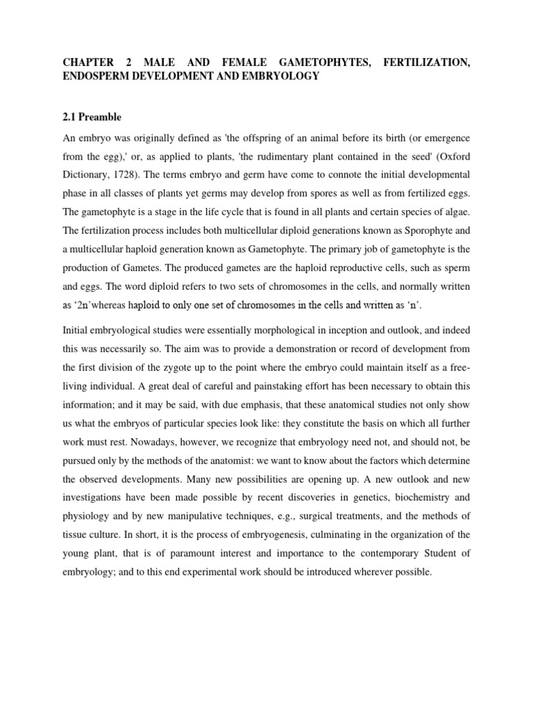 Gametophyte Development and Fertilization | PDF | Fertilisation | Seed