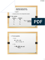 CH 8 Independent Measures T-Test