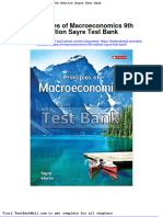 Principles of Macroeconomics 9th Edition Sayre Test Bank