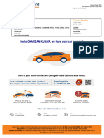 Hello CHANDAN KUMAR, We Have Your Car Covered!: Insured Details Partner Details