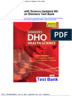 Dho Health Science Updated 8th Edition Simmers Test Bank