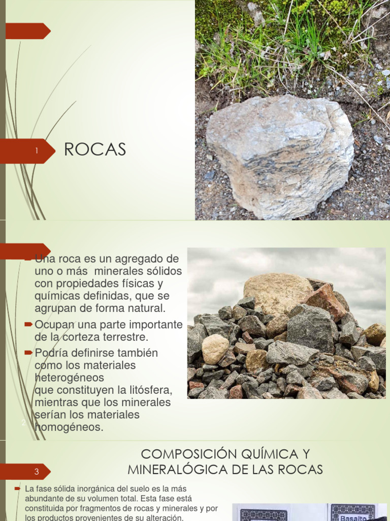 Clase 3 | PDF | Roca (geología) | Roca ígnea
