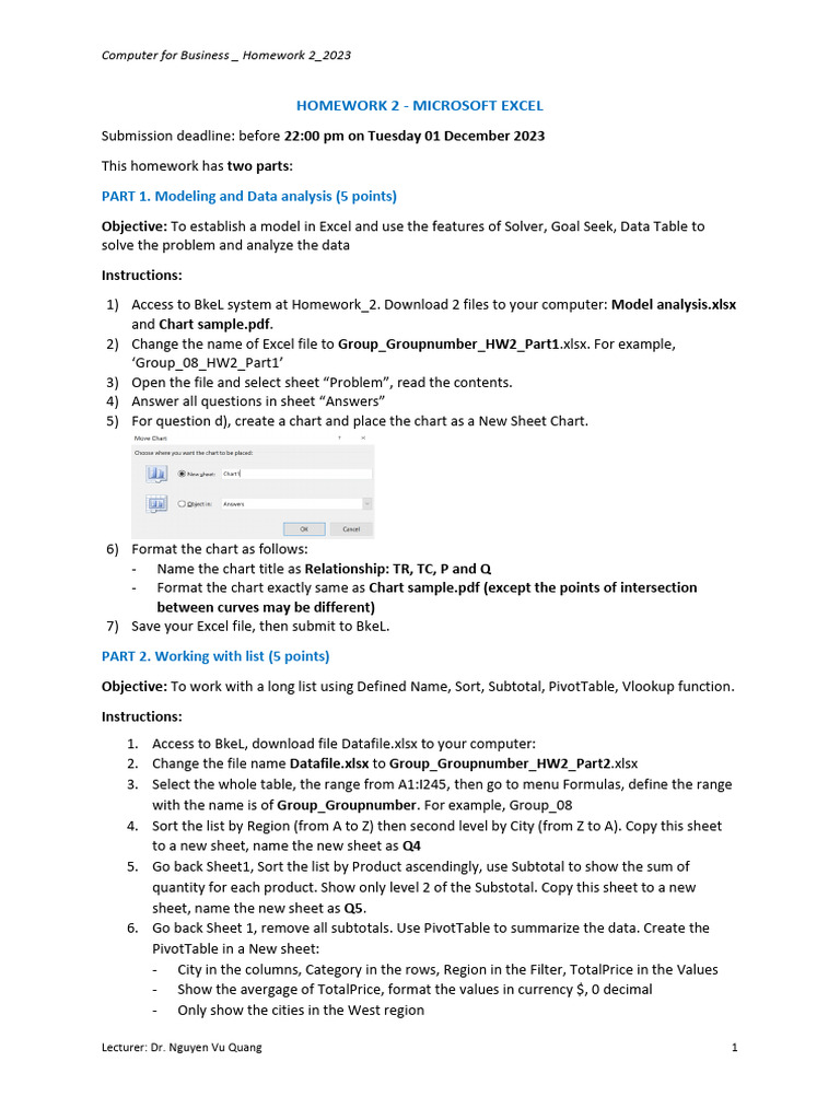 Homework2 Microsoft Excel Pdf Microsoft Excel Cybernetics