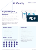 Aeroqual S500 Portable Air Quality Monitors Spec Sheet