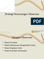 III. Strategi Perancangan Observasi