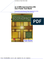 Principles of Microeconomics 6th Edition Frank Test Bank