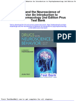 Drugs and The Neuroscience of Behavior An Introduction To Psychopharmacology 2nd Edition Prus Test Bank