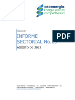 Informe Sectorial Asoenergía No. 29 - Agosto 2022