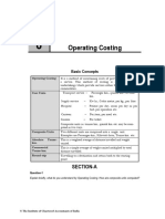 Operating Costing BCom VI Sem