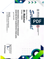 Sertifikat Monitoring Spesialis THD Dokter FKTP 2023